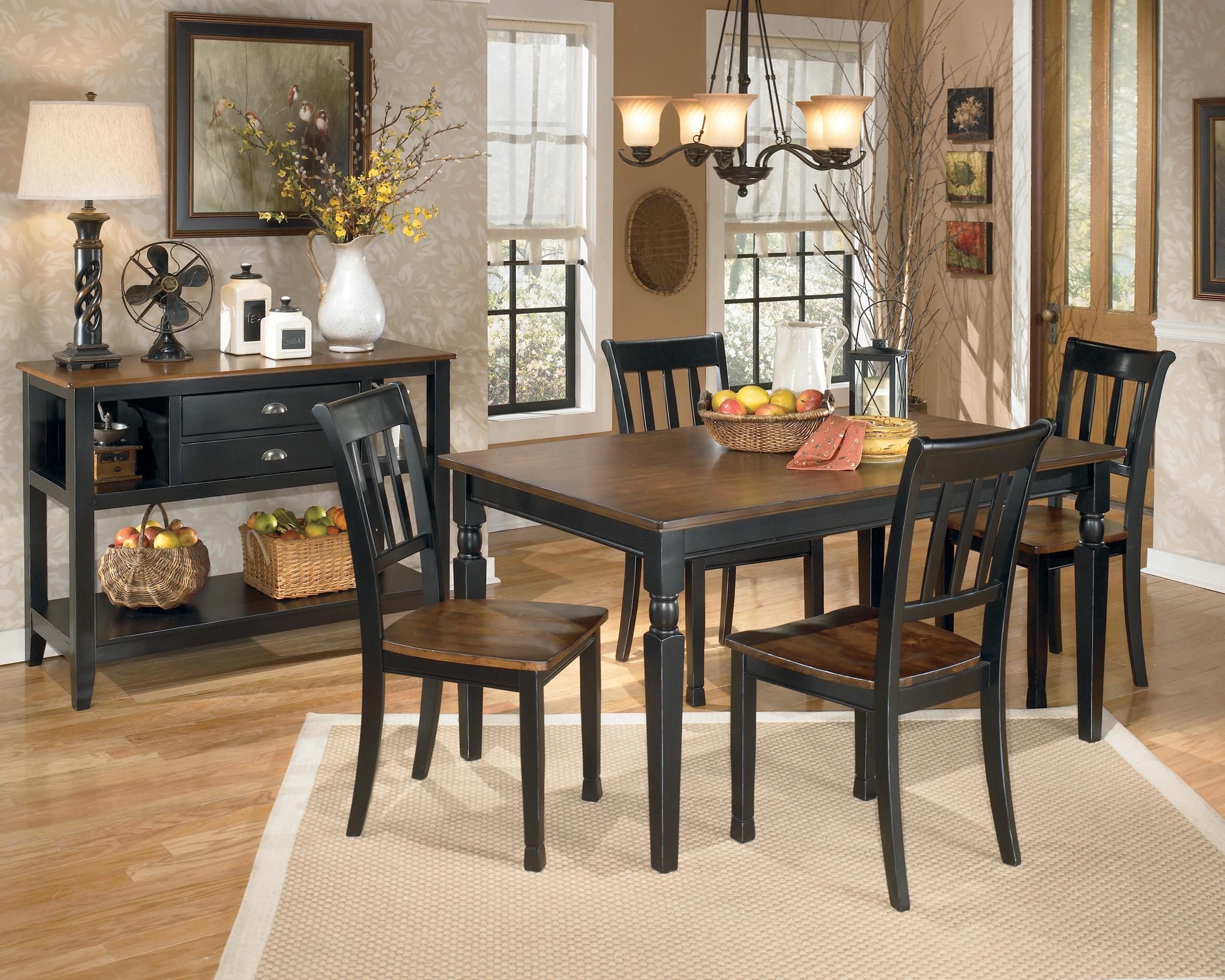 Ashley rectangular dining room table store